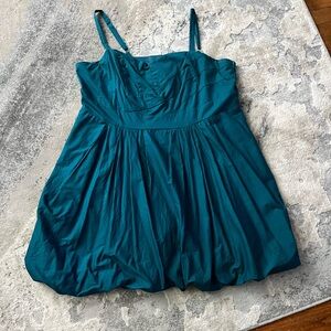 Torrid Teal dress with Pink Label